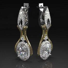 Gold earrings