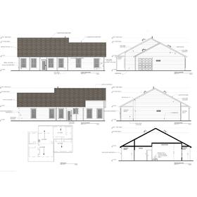 Custom home construction drawings