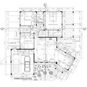 Reinforced concrete block house