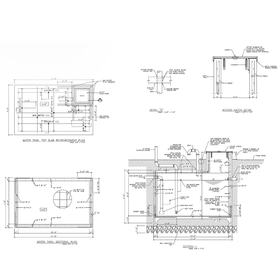 Cocrete water tank drawings