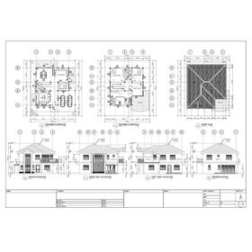 Residential house CAD design