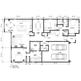 Residential CAD floor plan drawing