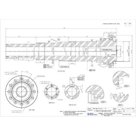 Lathe spidle CAD drawing