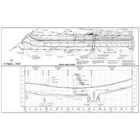Road reconstruction CAD drawing