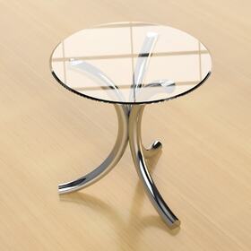 Glass side table