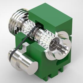 Head stock and drive motor