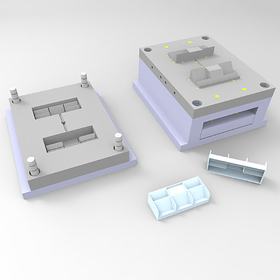 Injection mold for card holder