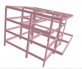 40’x40’ steel podium