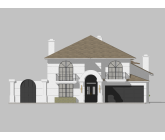 PLEASE REMODEL a FRONT and REAR ELEVATION to Create a MODERN CLASSIC VILLA for the Front and Rear Exterior View